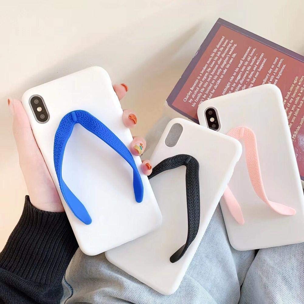 Cute 3D Matte Slippers Phone Case