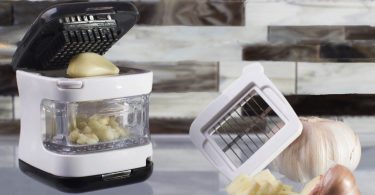 Kitchen Gizmo, Garlic Press- Innovative 3-in-1 Garlic Cube