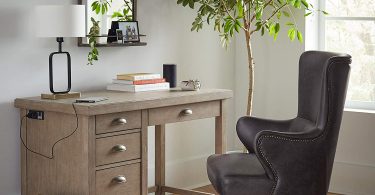 Stone & Beam Modern Metal Frame Living Room Table Lamp With Light Bulb