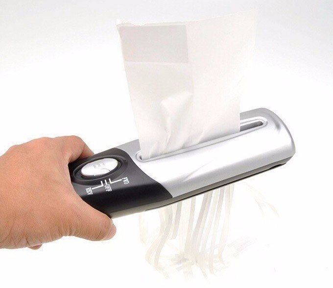 Mini Portable Handheld Paper Shredder