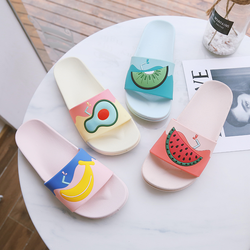 Cartoon Fruit Women Slippers