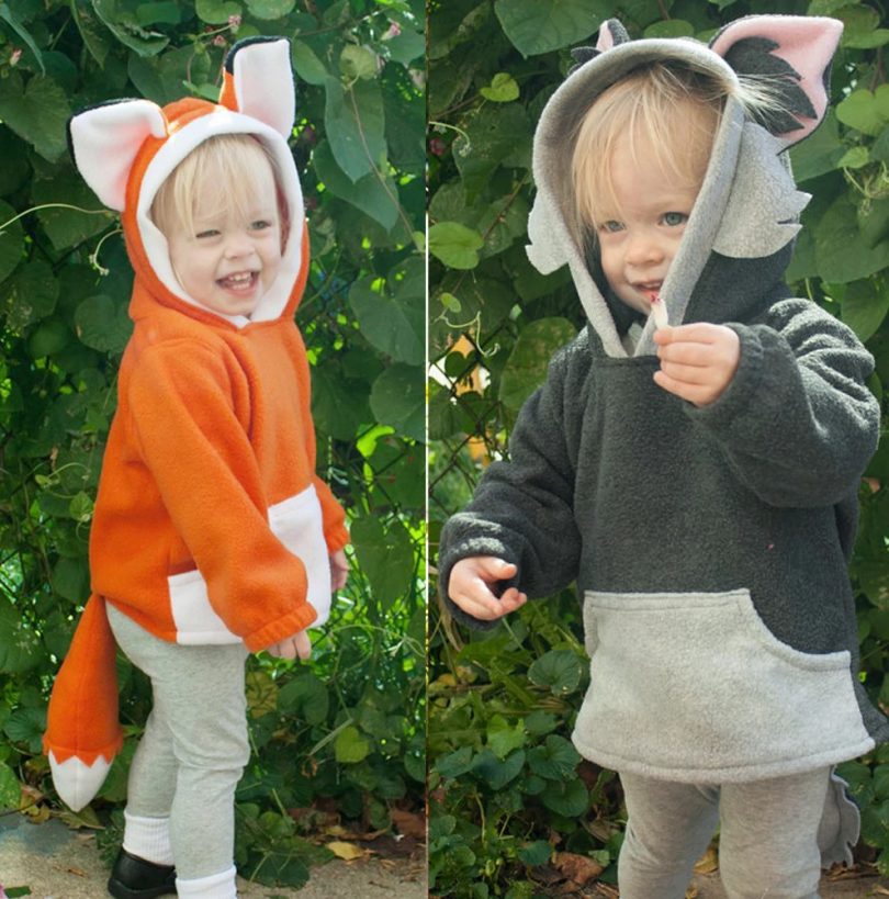 Baby Kids Boys Girls Cute Fox Cloak Hooded Outfits Hoodie Coat Outwear ...