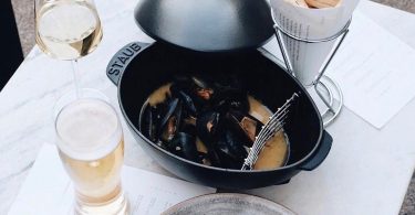 Staub Cast Iron 2-qt Mussel Pot Matte Black