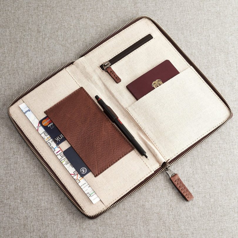 Brown Passport Holder