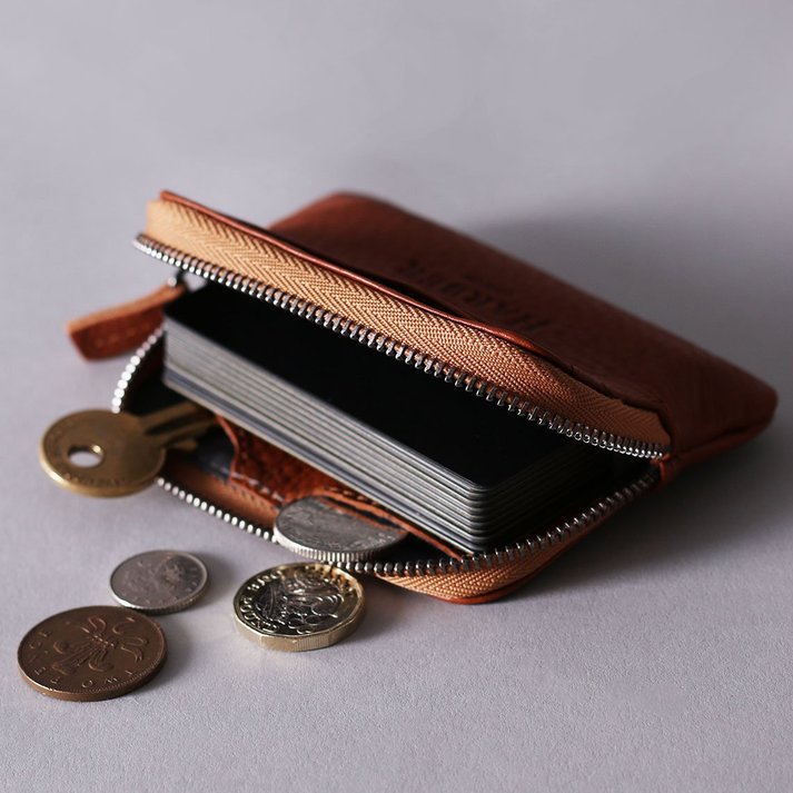 Leather Zip Pouch Wallet » Petagadget