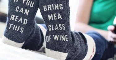 If You Can Read This Bring Me a Glass Of Wine Socks