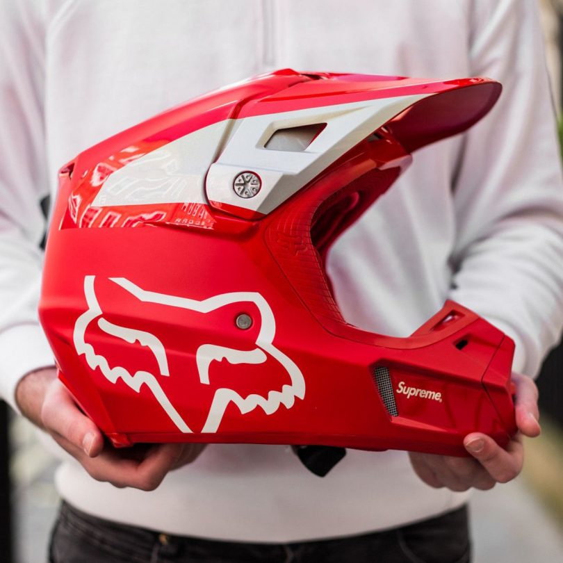 Supreme Fox Racing V2 Helmet Red