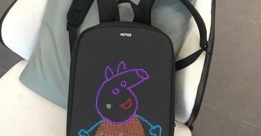 Novelty Smart LED Backpack Fashion Black Customizable Laptop Backpack Creative Christmas Gift School Bag