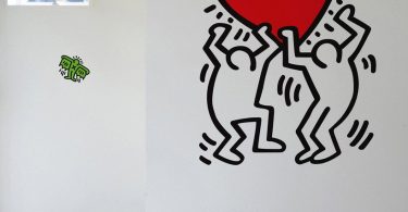 BLIK Keith Haring Untitled Heart Removable Wall Decal