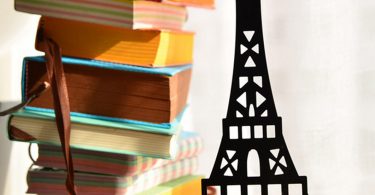Fasmov Eiffel Tower Nonskid Bookends Art Bookend