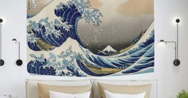 The Great Wave Kanagawa Curtain Tapestry