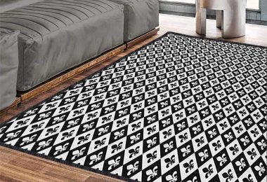 Fleur De Lis Anti-Skid Area Rug