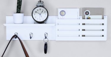 Ballucci Mail Holder and Coat Key Rack Wall Shelf