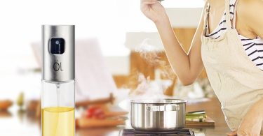 orlanPortable Olive Oil Sprayer Dispenser for Cooking/BBQ/Salad/Stainless Steel Grilling Oil glass Bottle