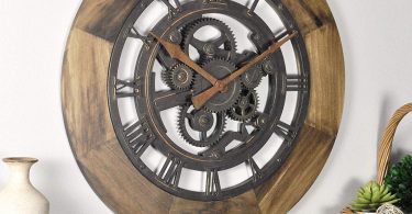 FirsTime & Co. 00237 Wood Gear Wall Clock