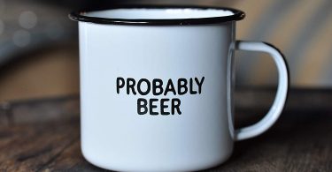 PROBABLY BEER | Enamel Coffee Mug