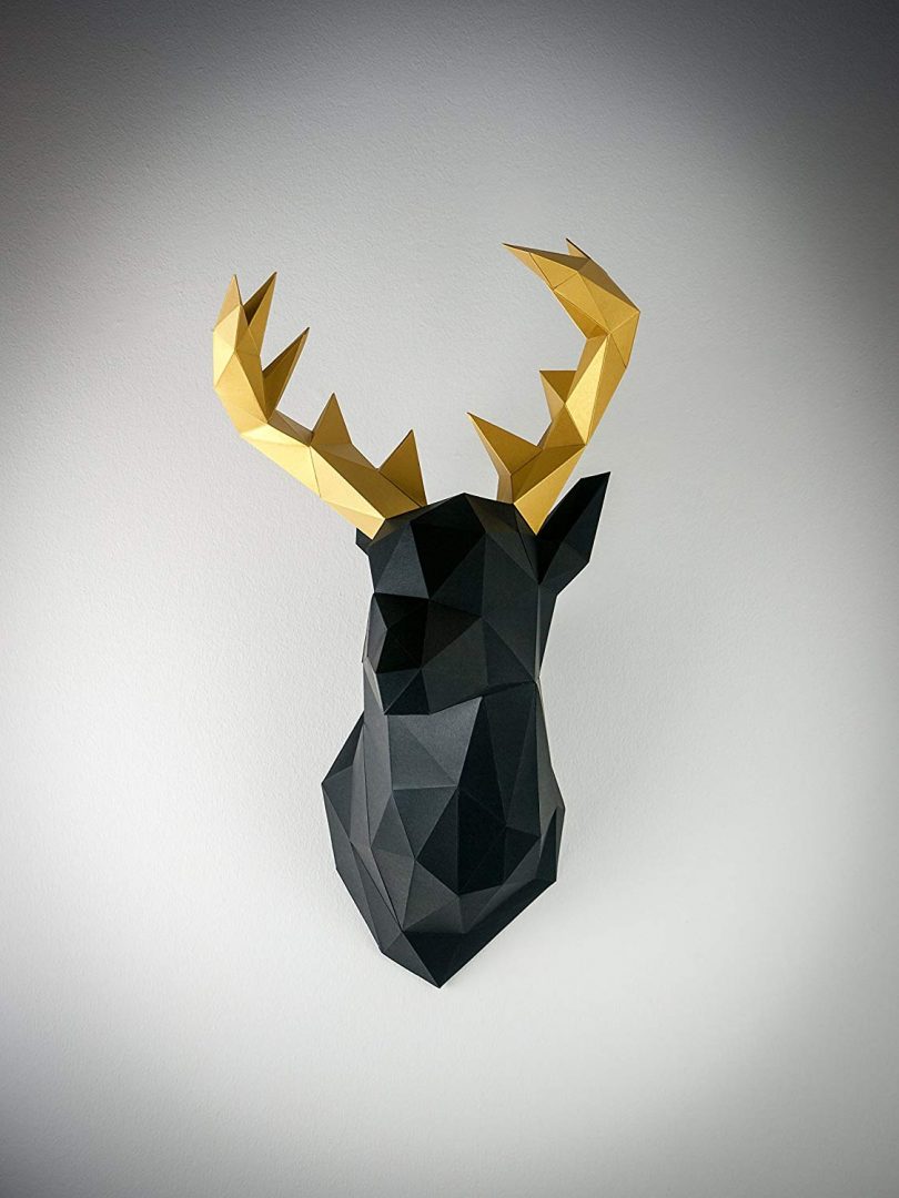 Papertrophy Deer Black & Gold