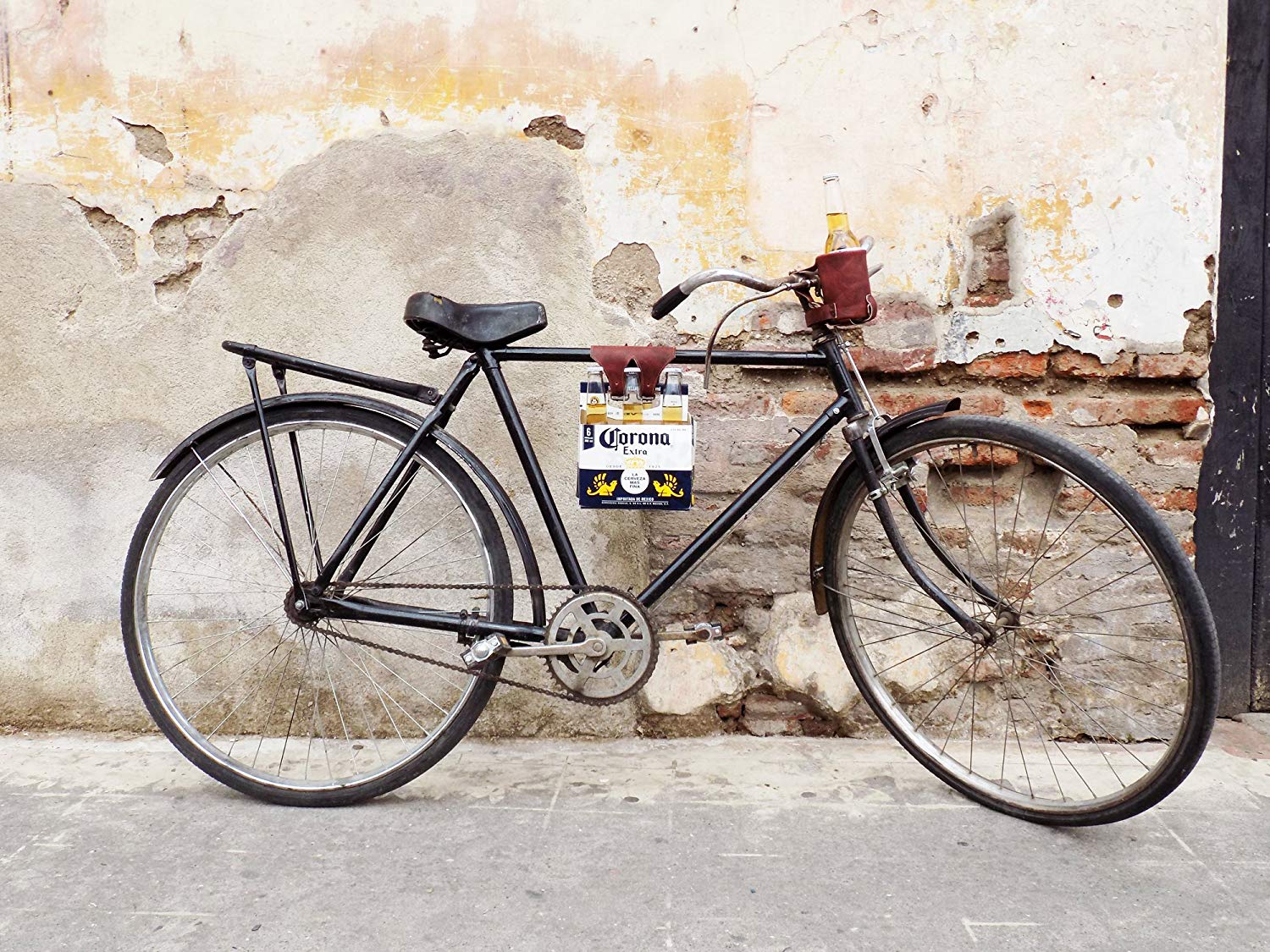Six-Pack Bike Cinch (Bicycle Beer Carrier) Handmade by Hide & Drink