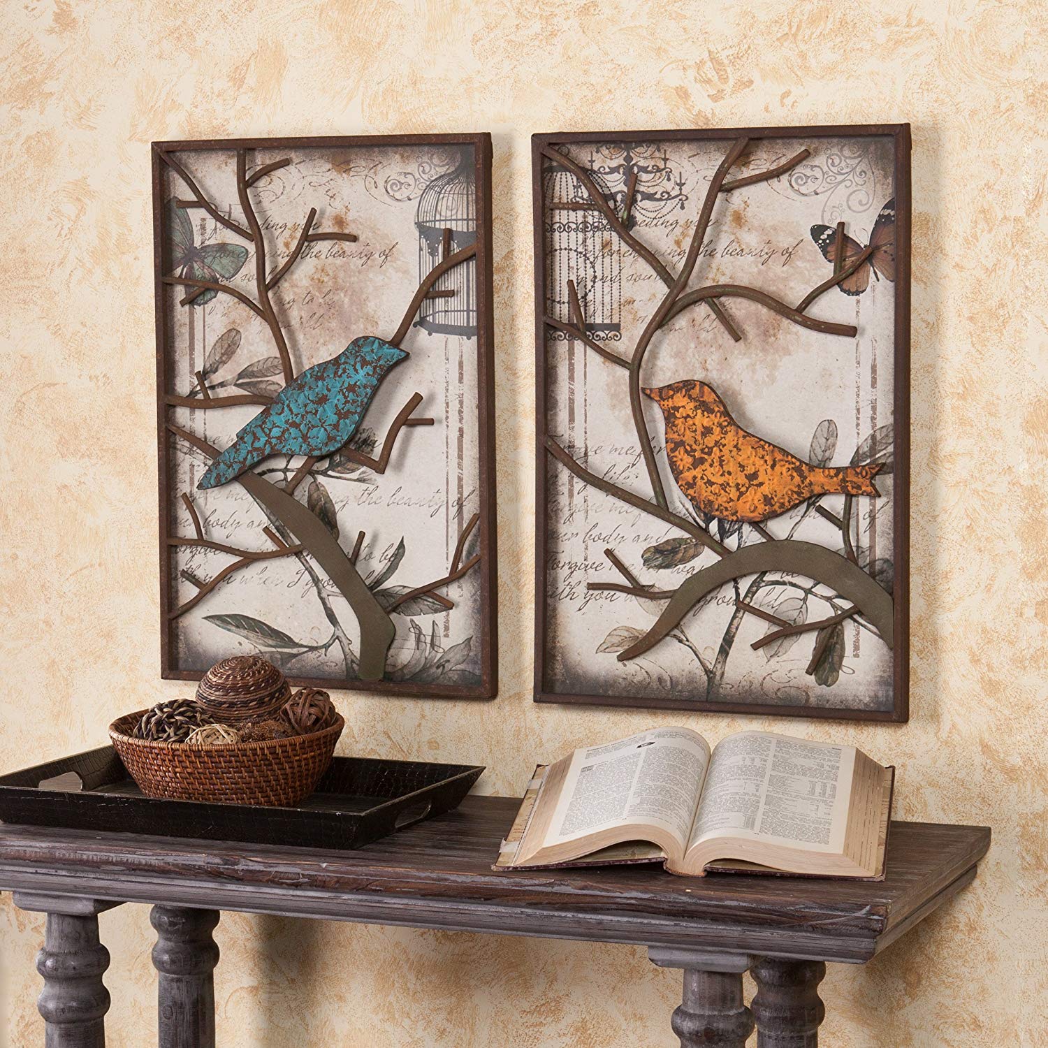 Cranston Vintage Bird Wall Panel