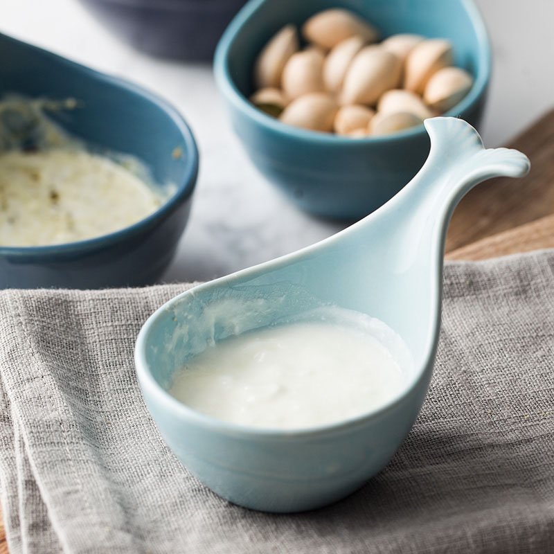 Whale Tale Ceramic Serving Bowls