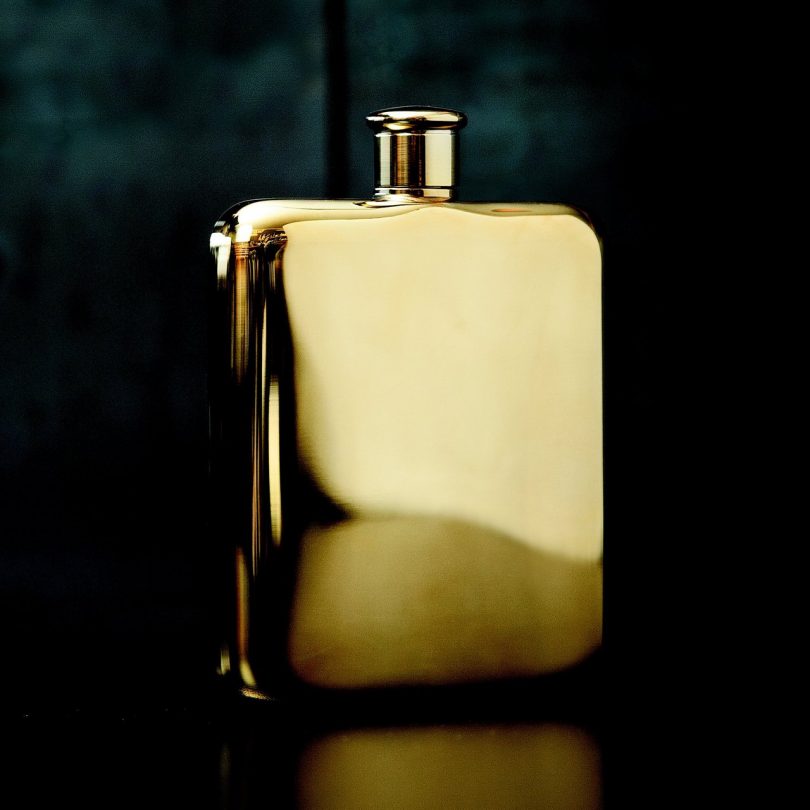 Belmont Gold Plated Flask by Viski