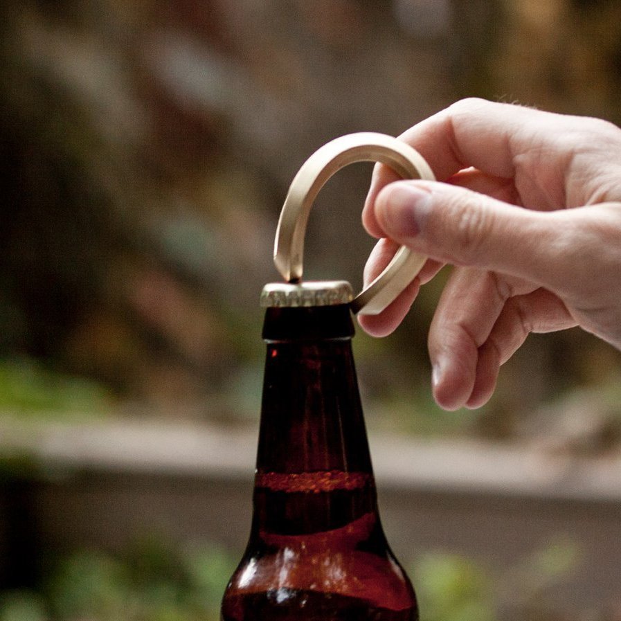 Trophy Brass Bottle Opener