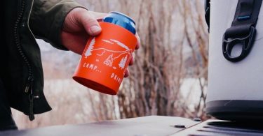 Camp Drink Repeat Foam Can Cooler by SUPERKOLDIE