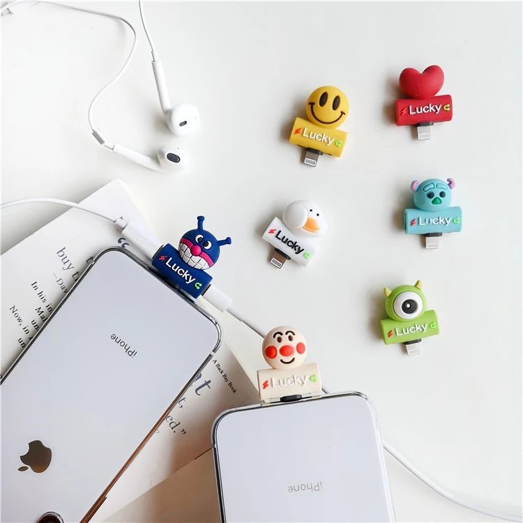 Cute Silicone iPhone Lighting Splitter Adapter