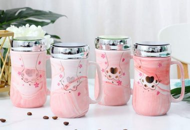 Cute pink mug