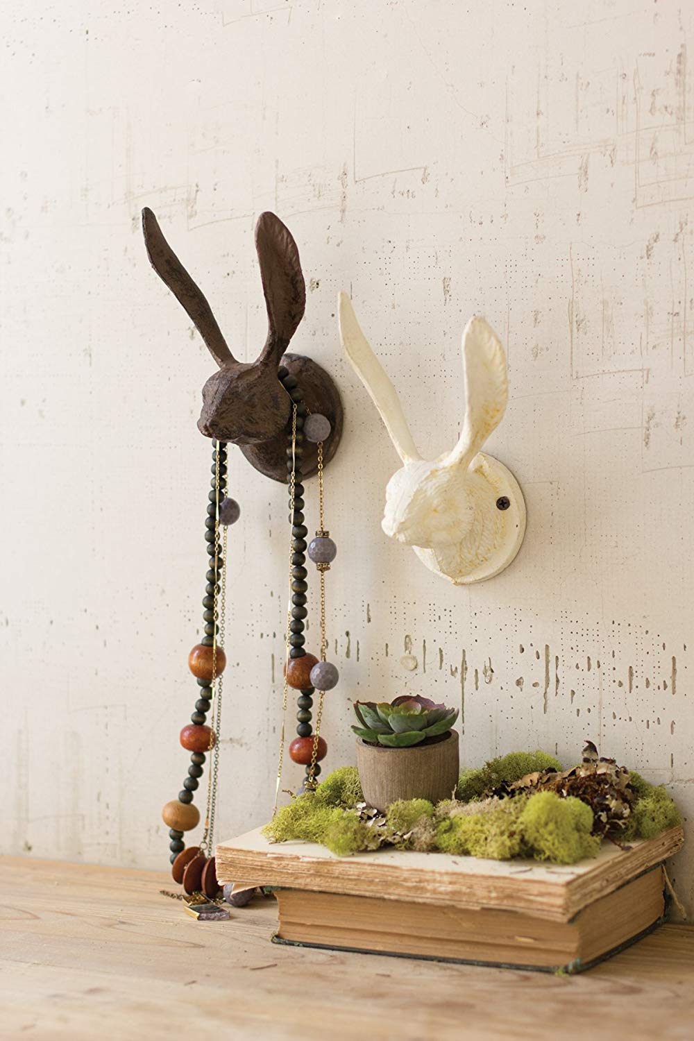 Kalalou Rustic Cast Iron Rabbit Wall Hook