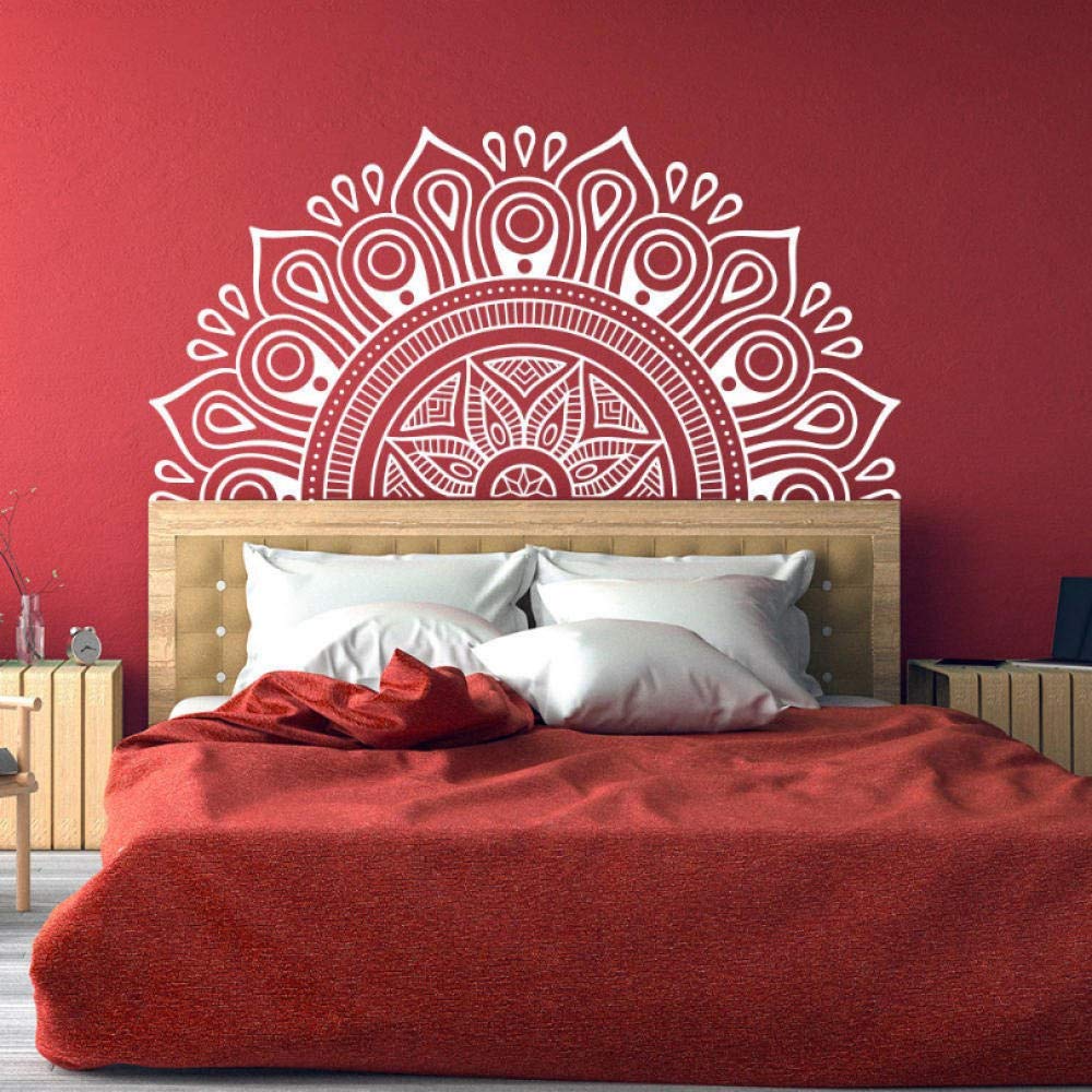 huaxiazu Headboard Wall Decal Lotus Decorative Applique