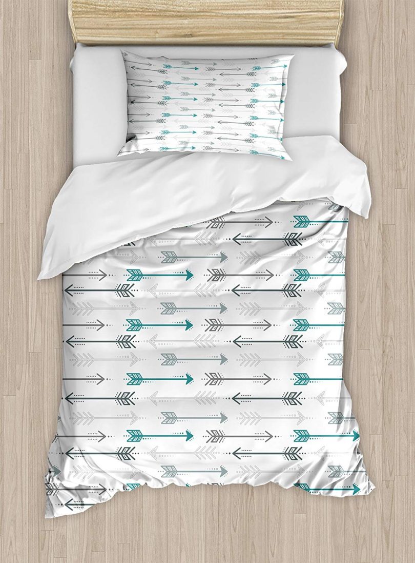 Ambesonne Teal Duvet Cover Set