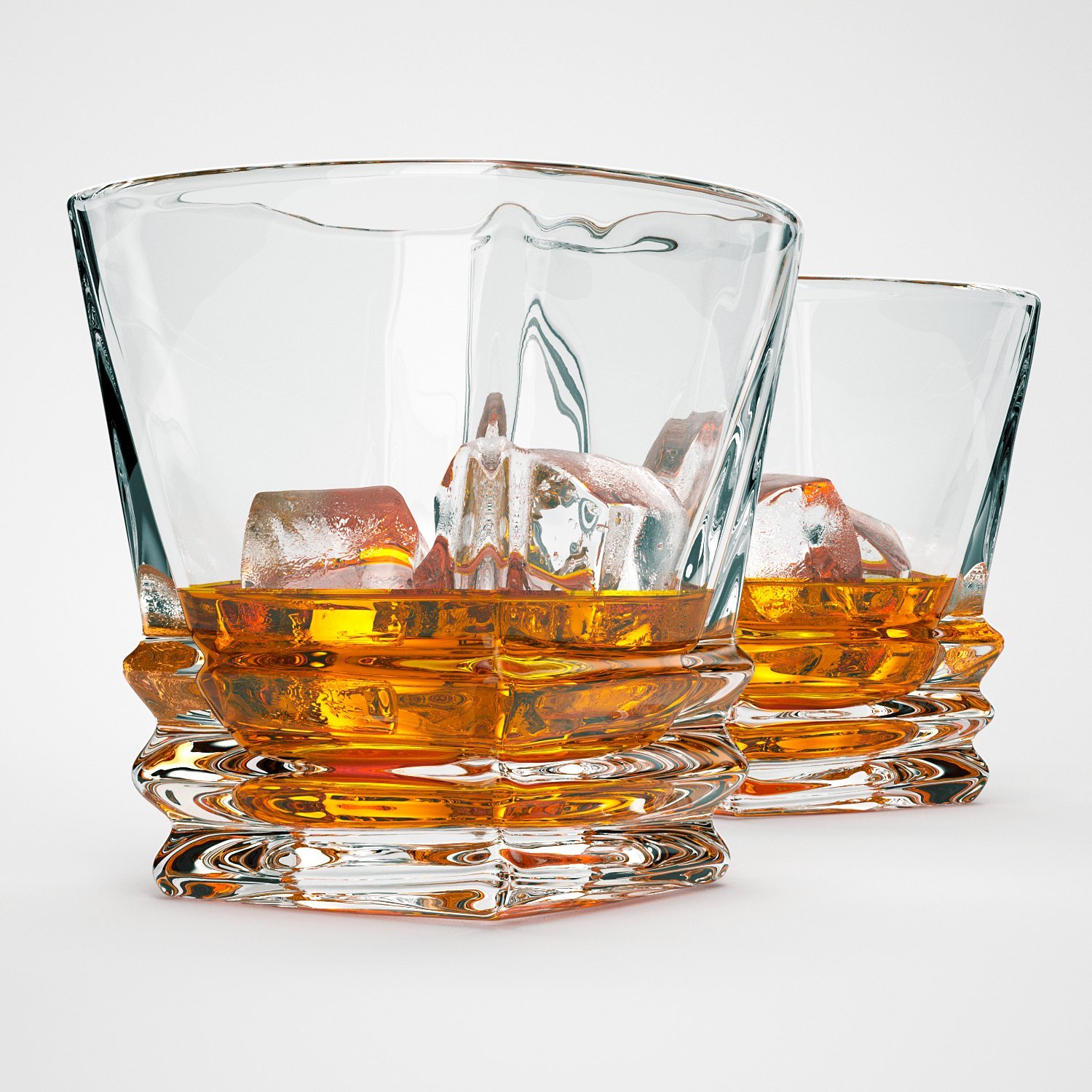 Premium Quality Art Deco Whiskey Glasses