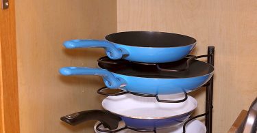 SimpleHouseware Kitchen Cabinet Pantry Pan and Pot Lid Organizer Rack Holder