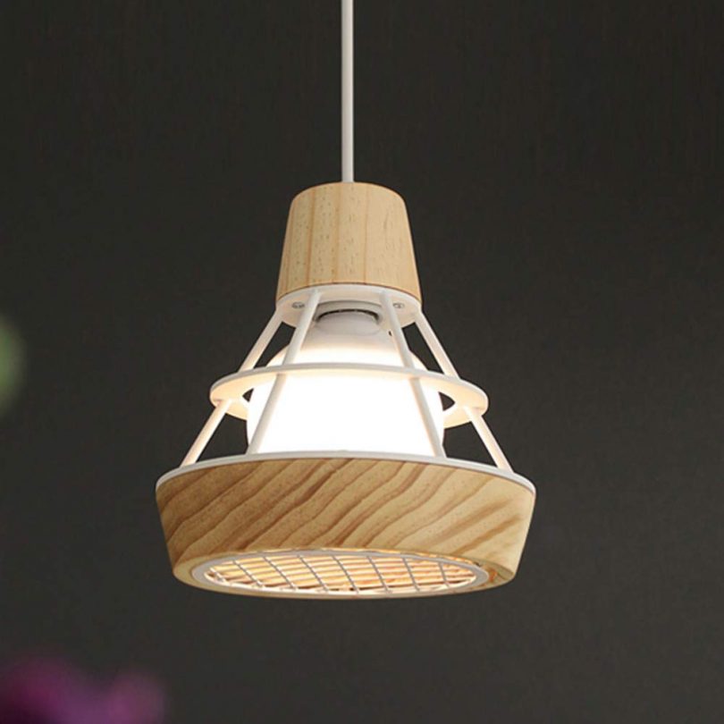 XINDA Pendant Light Industrial Ceiling Light with Diamond Shape Cage
