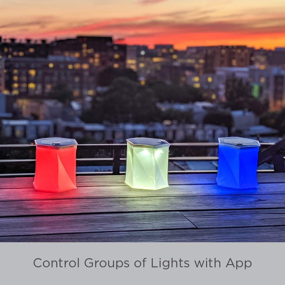 LuminAID Bloomio Twist Solar Lantern with Bluetooth and iPhone/Android App-Integration