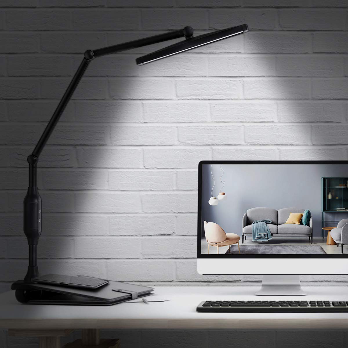KEDSUM LED Desk Lamp with Clamp