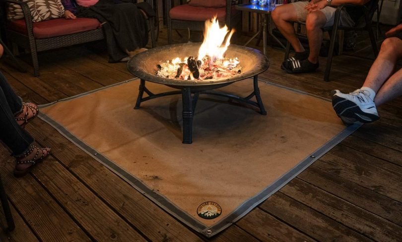Ember Mat – Protect The Area Underneath Your BBQ Grill or Fire Pit from Grease and Popping Embers