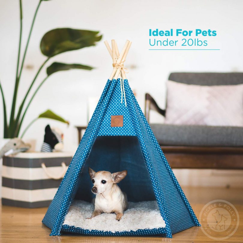 Pickle & Polly – Dog Bed Teepee/Tent for Dogs & Cats