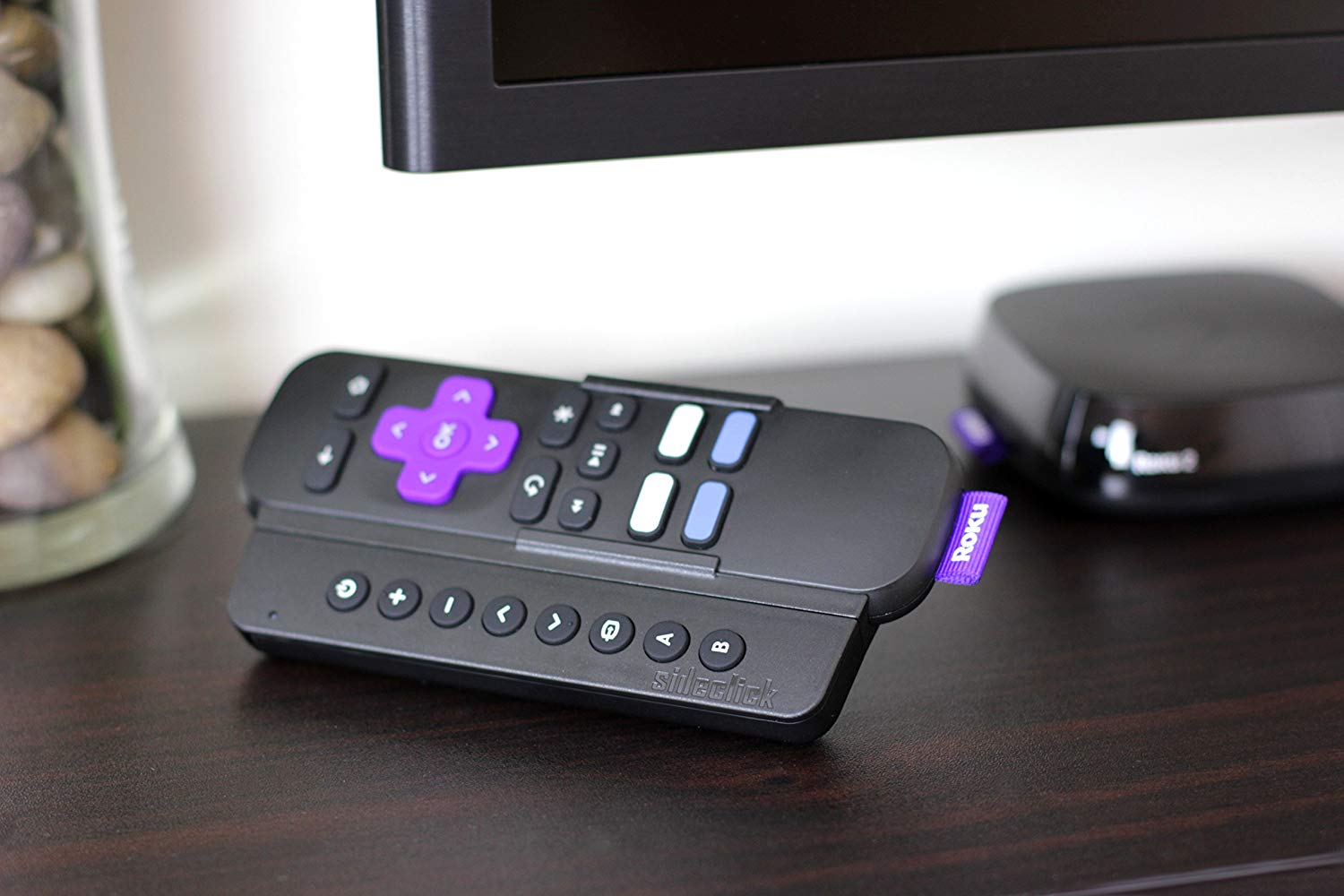 Sideclick Universal Remote Attachment for Roku Streaming Player