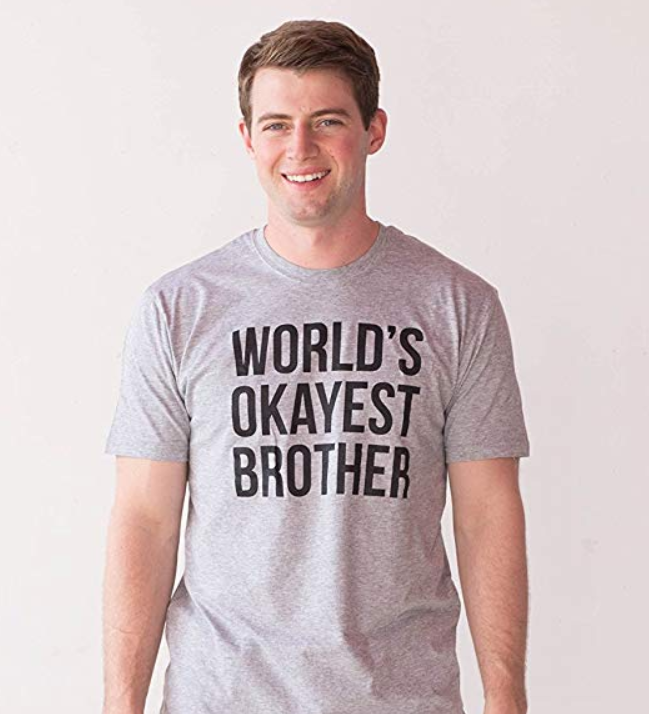 Mens Worlds Okayest Brother Shirt