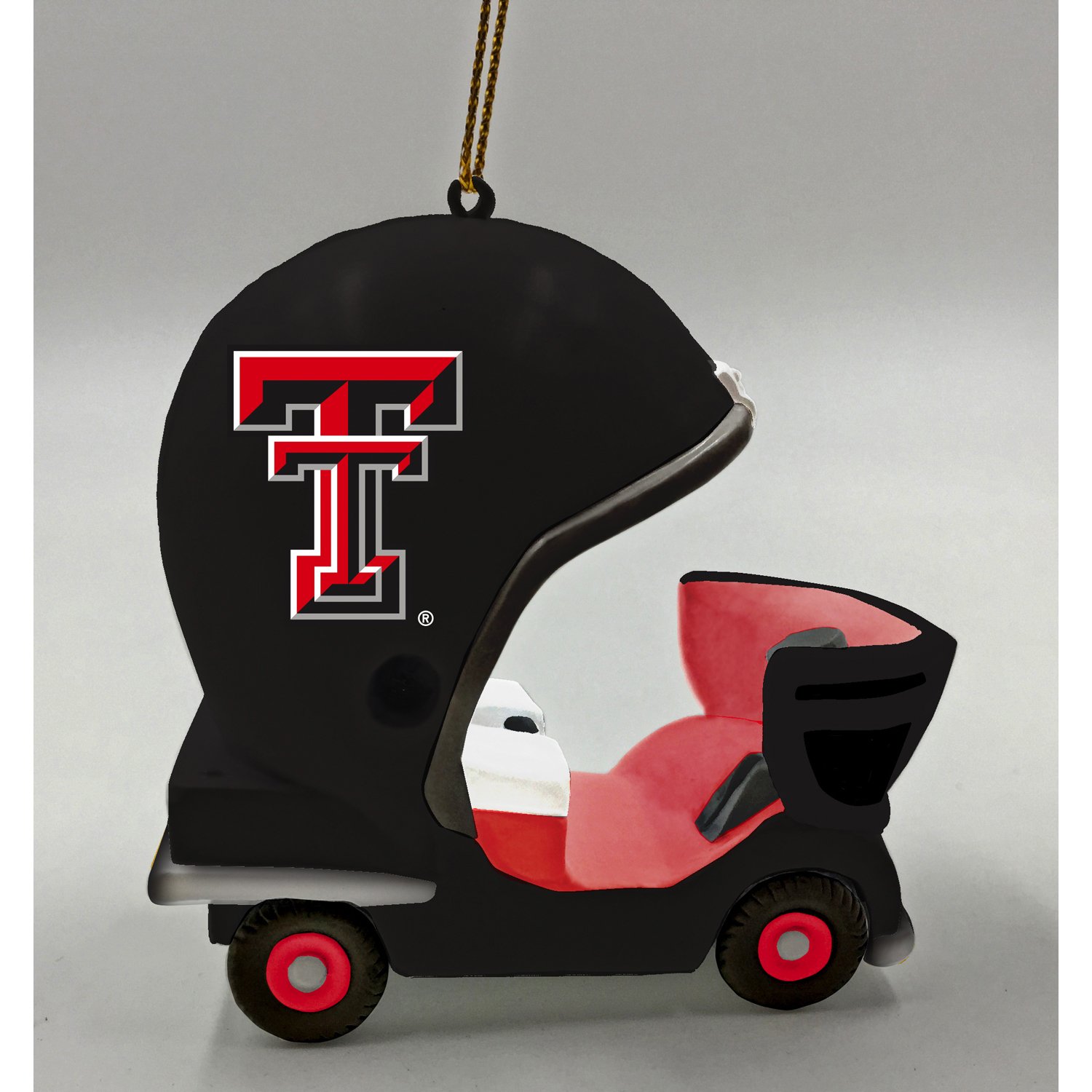Team Sports America Texas Tech Vintage Field Cart Team Ornament