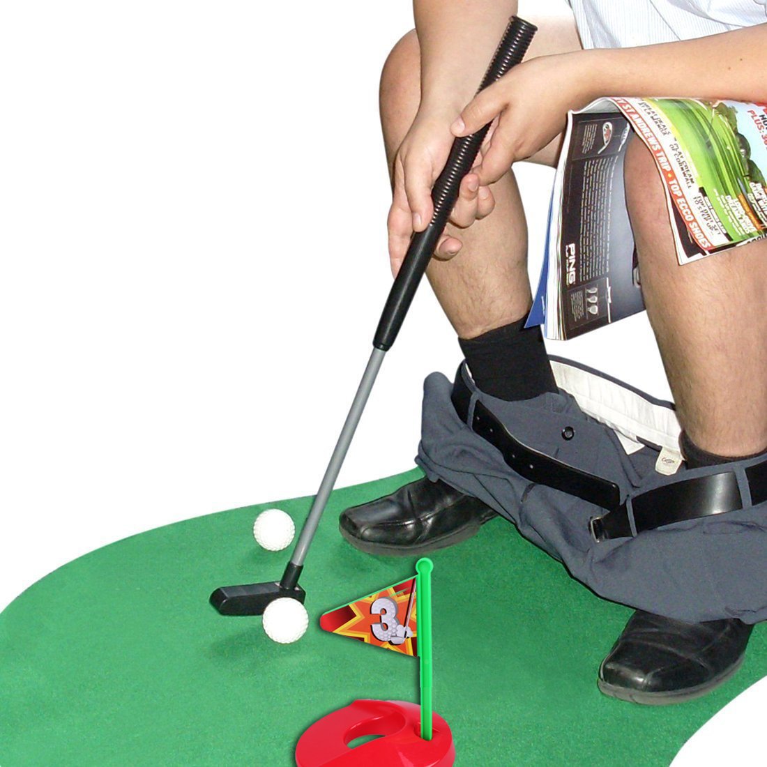 Toilet Golf Potty Time Putter Game