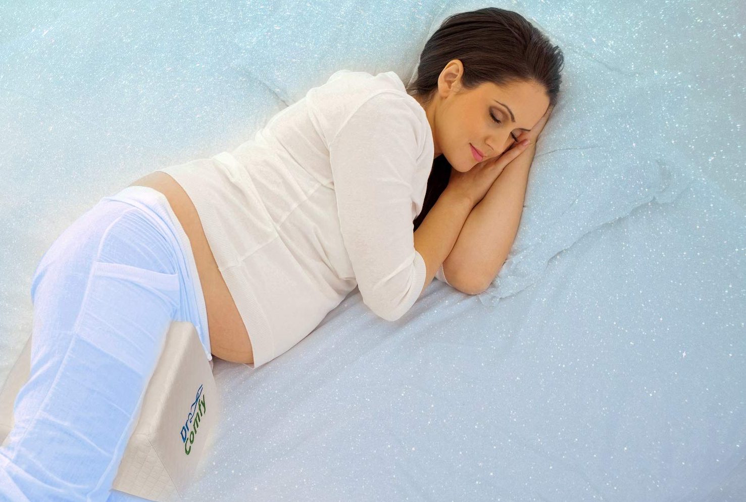 Dr. Comfy Knee Memory Foam Support Pillow