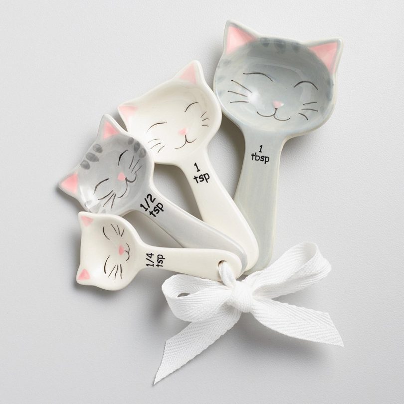 World Market Cat Shaped Ceramic Measuring Spoons