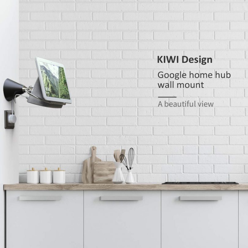 KIWI design Wall Mount Holder for Google Nest Hub Home Hub