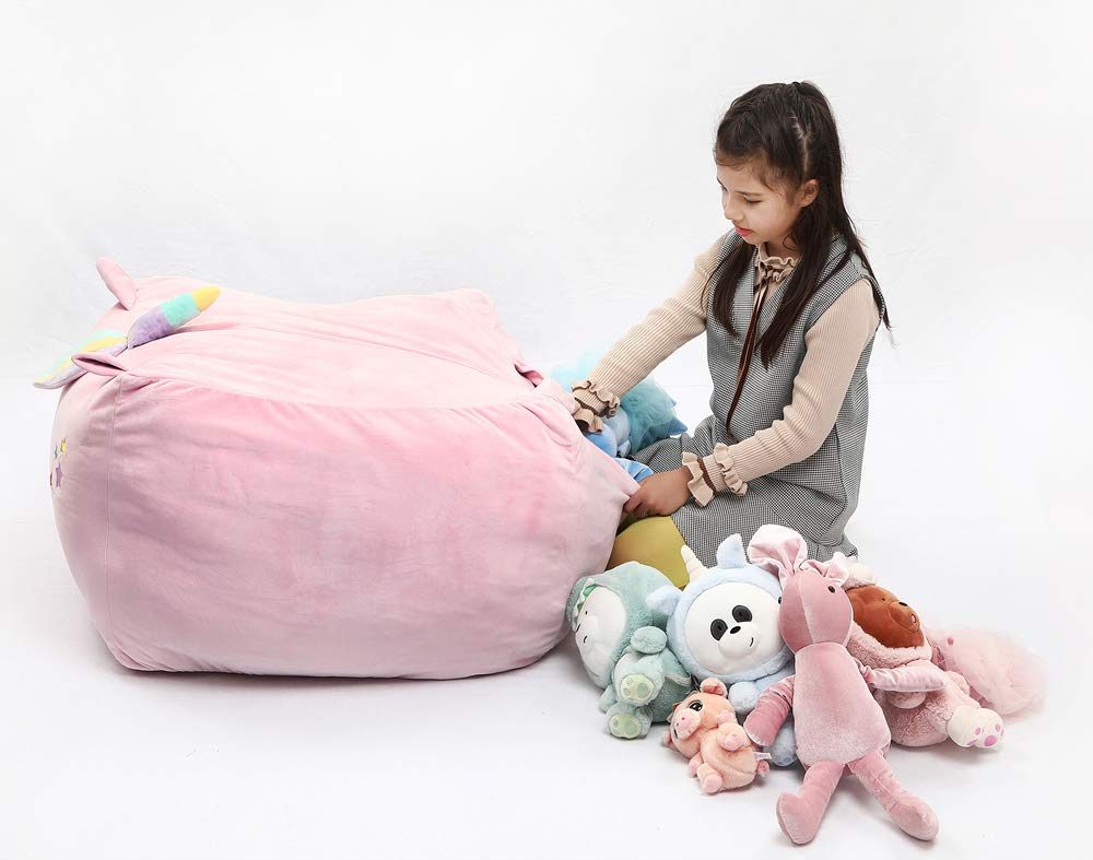 unicorn stuffed animal toy storage
