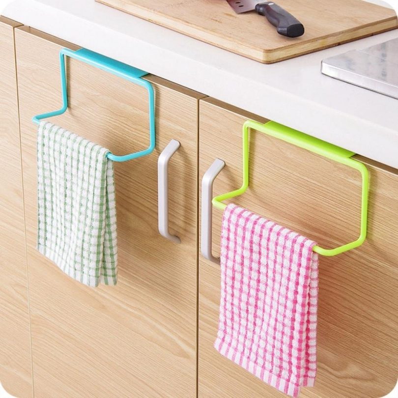 Binmer(TM) Towel Rack Hanging Holder Organizer Bathroom Kitchen Cabinet Cupboard Hanger