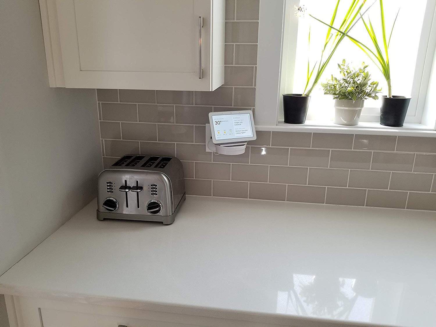 The Google Home Hub Nest Hub Mount for Kitchen and Bathroom Outlets