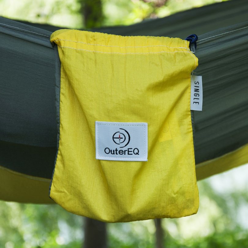OuterEQ Portable Parachute Camping Hammocks Lightweight Nylon Fabric Travel Hammock